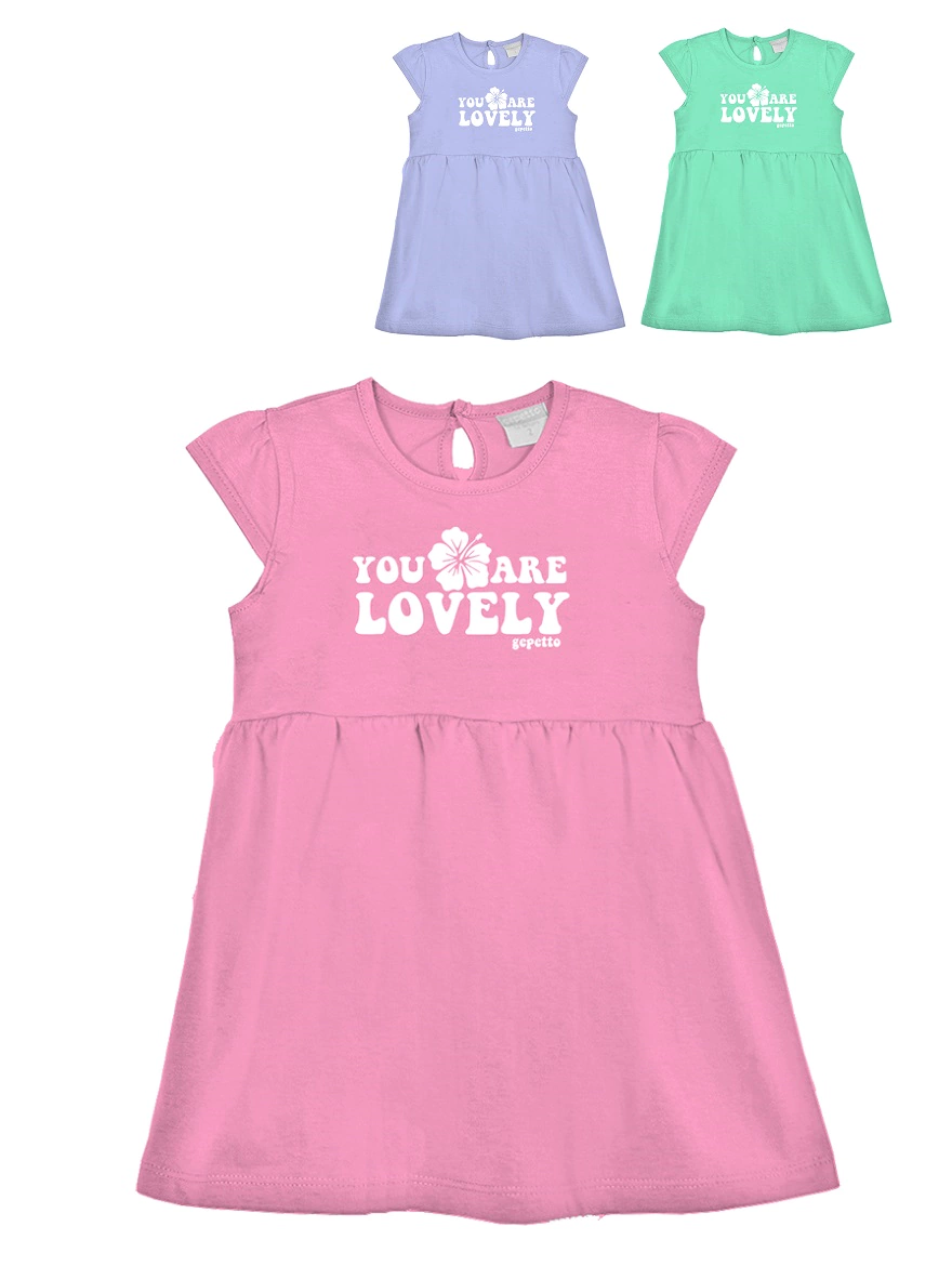Vestido Beba Nena Lovely Marca Gepetto T 12 A 48 Meses