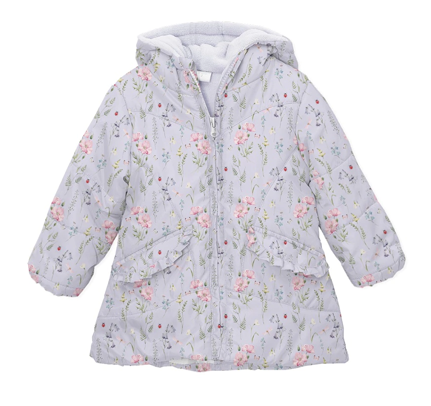 Campera Beba Nena Forrada Estampa Flores Gepetto T 18 A 48 M