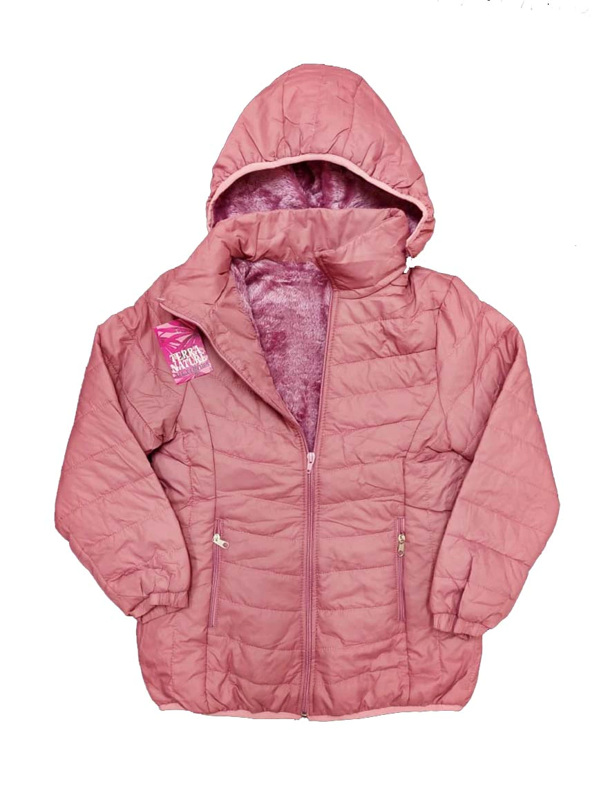 Campera Nena Con Interior Piel Capucha Desmontable T 6 Al 16