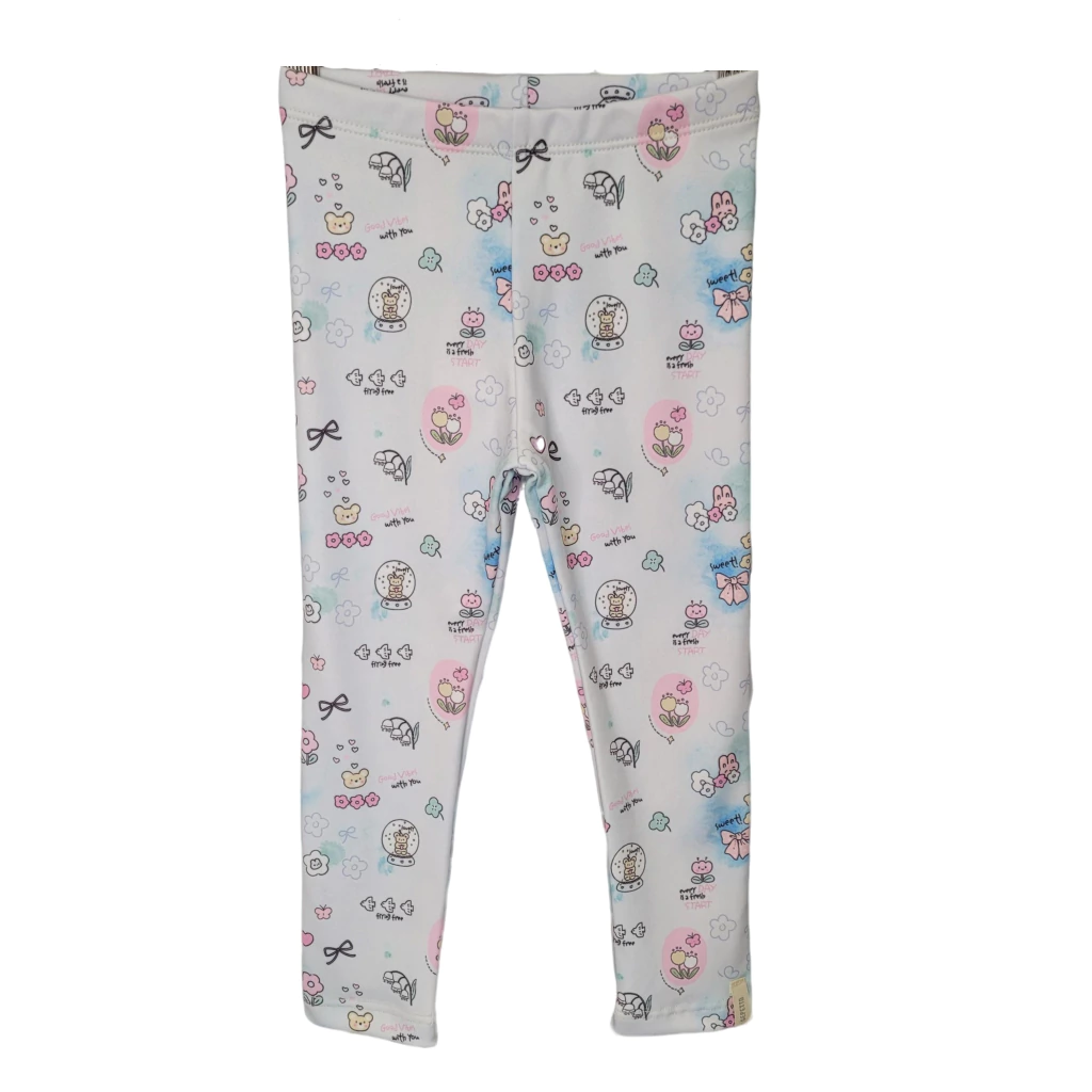 Calza Beba Nena Termica Estampada Flores Gepetto T 12 A 48 M