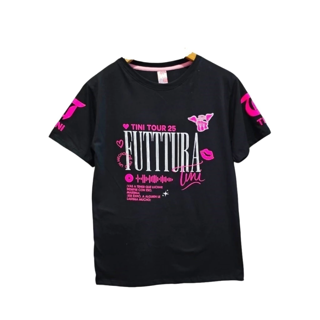 Remera Remeron Nena De Tini Futura Manga Corta Algodón