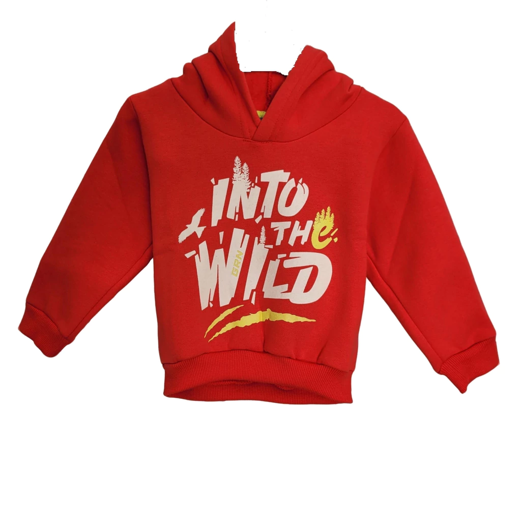 Buzo Bebe Varon De Frisa Con Capucha Wild T 12 A 48 Meses