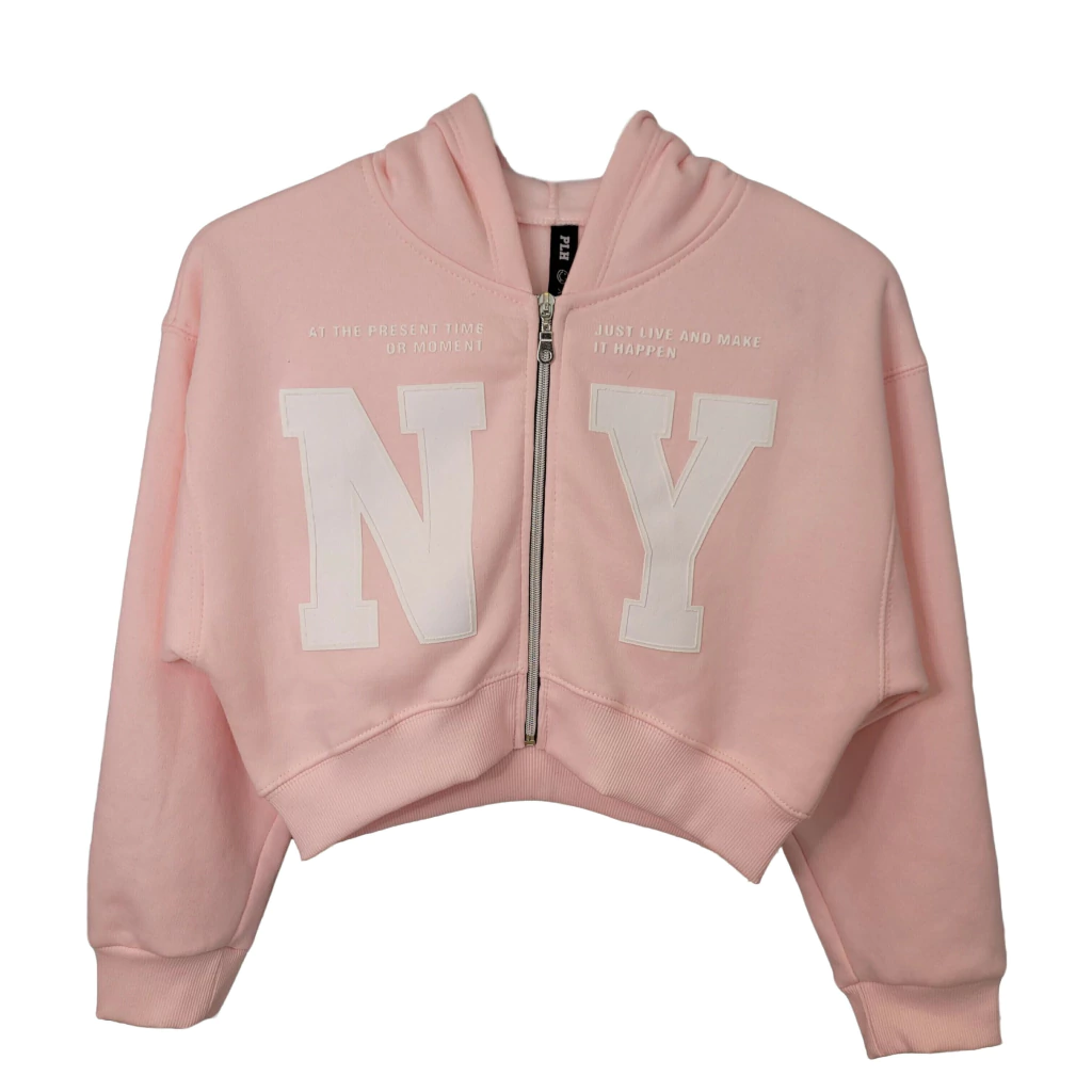 Campera Oversize Nena Con Capucha Frisa Ny T 10 A 18