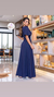 Vestido Raysa Longo . Azul - comprar online