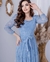 Vestido Priscila .Longo . Azul Claro - comprar online