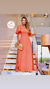 Vestido Raysa Longo . Laranja