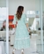 Vestido Sophia . Cor Verde Água - comprar online