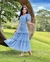 Vestido Luma . Cor Azul Claro