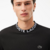 Camiseta Lacoste Letreiro Gola - Preto - comprar online