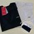 KIT 2 CAMISETAS AEROPOSTALE M/C MASCULINO COTTON - BRANCA / PRETA