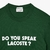 Camiseta Lacoste "DO YOU SPEAK LACOSTE?" - comprar online