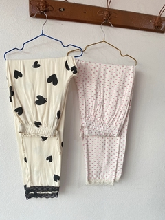 Pijama pantalón puntilla en internet