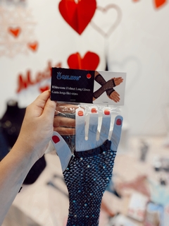 Guantes importados strass sin dedos