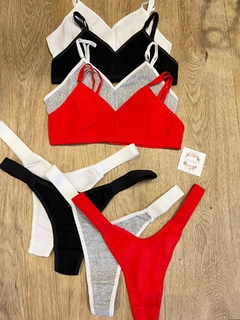Conjunto algodón elástico