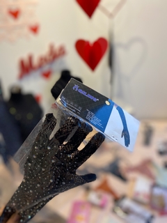 Guantes importados strass flores