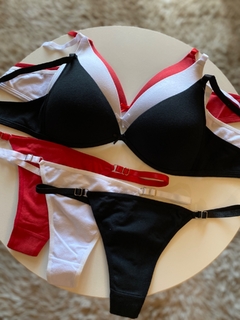 Conjunto triángulo soft algodón