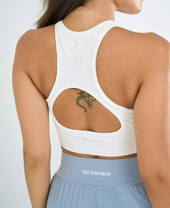 Crop top FLEX FUSION WHITE - BuonaModa