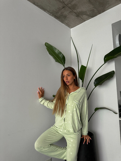 Pijama camisero modal
