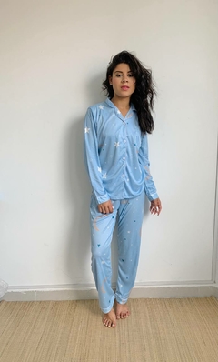 PIJAMA AZUL ESTRELADO - Rosa Chic Beachwear