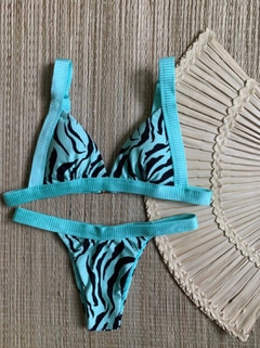 BIQUÍNI FRAN TIGER VERDE TIFFANY - Rosa Chic Beachwear