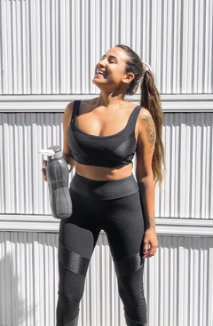 CONJUNTO FITNESS PRETO - Rosa Chic Beachwear