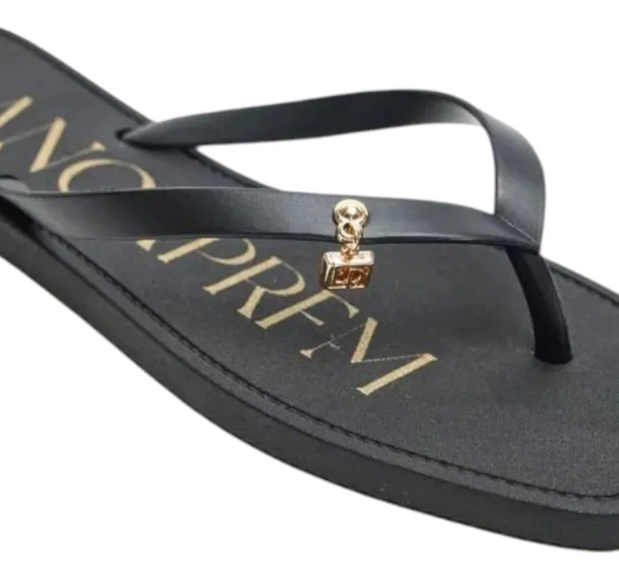 CHINELO PINGENTE LANÇA PERFUME - PRETO