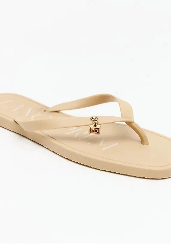 CHINELO PINGENTE LANÇA PERFUME - BEGE