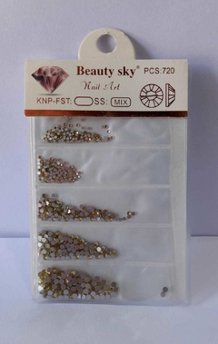 STRASS DORADOS BEATUY SKY X5 MEDIDAS.