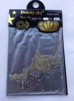 MINI STRASS - PLATEADO - DORADO- TORNASOLADO-BEAUTY SKY - comprar online