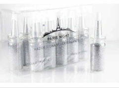 Glitter plateado Paris Night x unidad