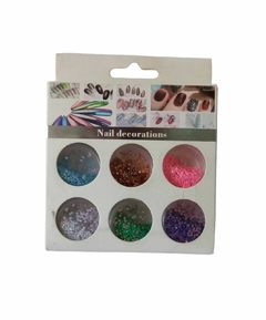 Mini confetti metalizados x6u