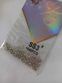 Strass plateado por medidas city girl - comprar online