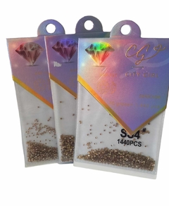 Strass dorado por medidas City girl