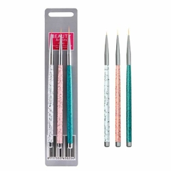 Set x3u- Pincel Liner- Beauty Artist n° 0-1-2