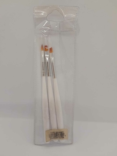 Mini set de pinceles nails art x3u. - comprar online
