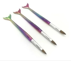 Set de pinceles cola de sirena para acrílico n. 6-8-10