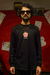 REMERA LARGA NEGRA "MANZANA" - comprar online