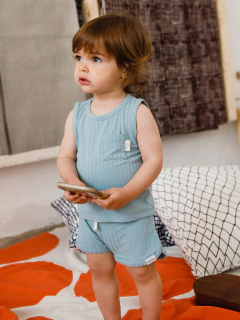 Musculosa Ciprés Verde Aqua - Maus | Ropa para bebes y niños de 0 a 4 años