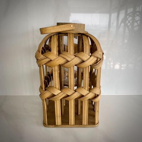 Lanterna em Bambu 21 x 21 x 36CM - comprar online