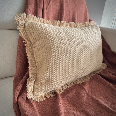 Capa de Almofada Boho Baguete Franjas 30 x 50cm (Sem enchimento) - comprar online