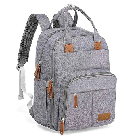 Mochila de Maternidade - Cinza Claro