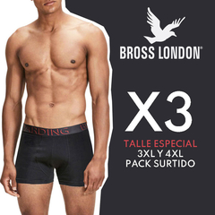 Pack X3 Talle Especial Lisos