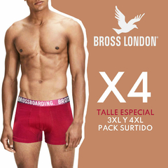 Pack X4 Talle Especial Lisos