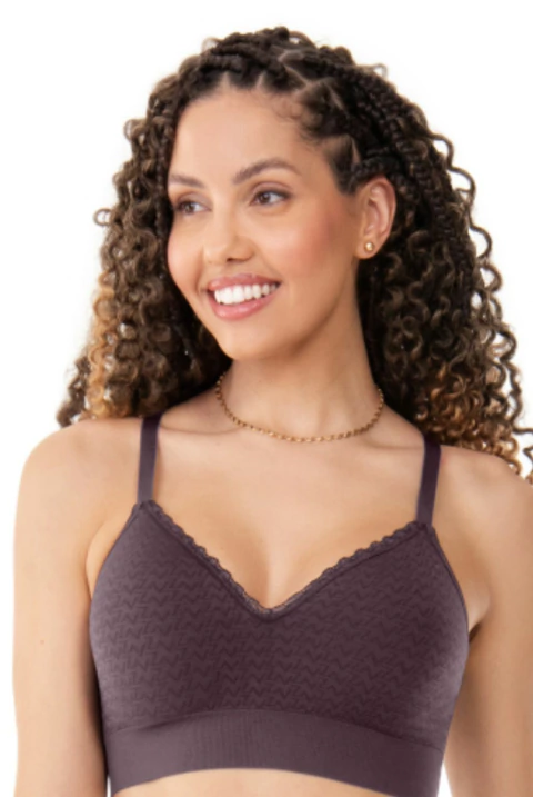 Sutiã Comfort Com Bojo E Renda Sem Costura