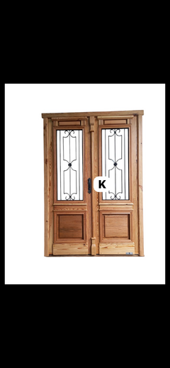 Puerta de entrada Nueva en Roble ó Pinotea fabricación a Pedido - Aberturas Bodereau