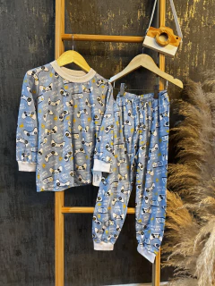 PIJAMA LONGO GAME AZUL - GUUBE na internet