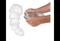 Set x6 tapas de silicona redondas - comprar online