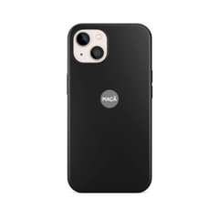 IPHONE 15 PLUS - CAPA SILICONE - PRETO