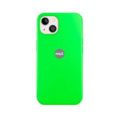 IPHONE 14 - CAPA SILICONE - VERDE NEON