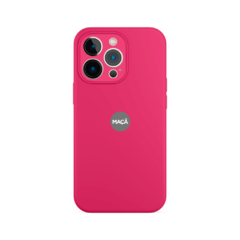 IPHONE 13 PRO - CAPA SILICONE CÂMERA FECHADA - FUCSIA
